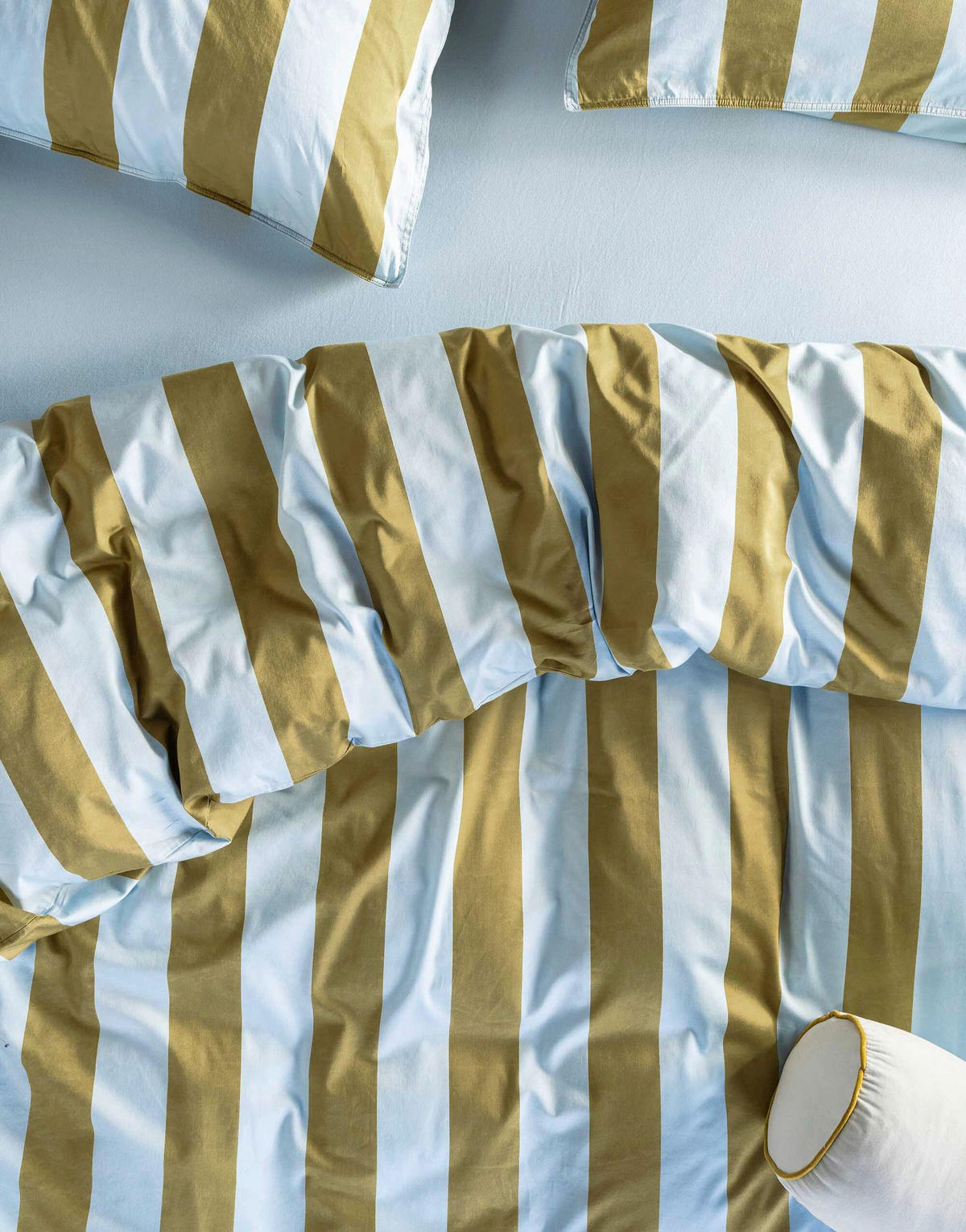 BETTWÄSCHE 3-teilig Minte Satin 200/200 cm  - Hellgrün/Hellblau, KONVENTIONELL, Textil (200/200cm) - Essenza