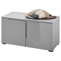 GARDEROBENBANK - Schwarz/Grau, MODERN, Kunststoff (80/42/38cm) - MID.YOU