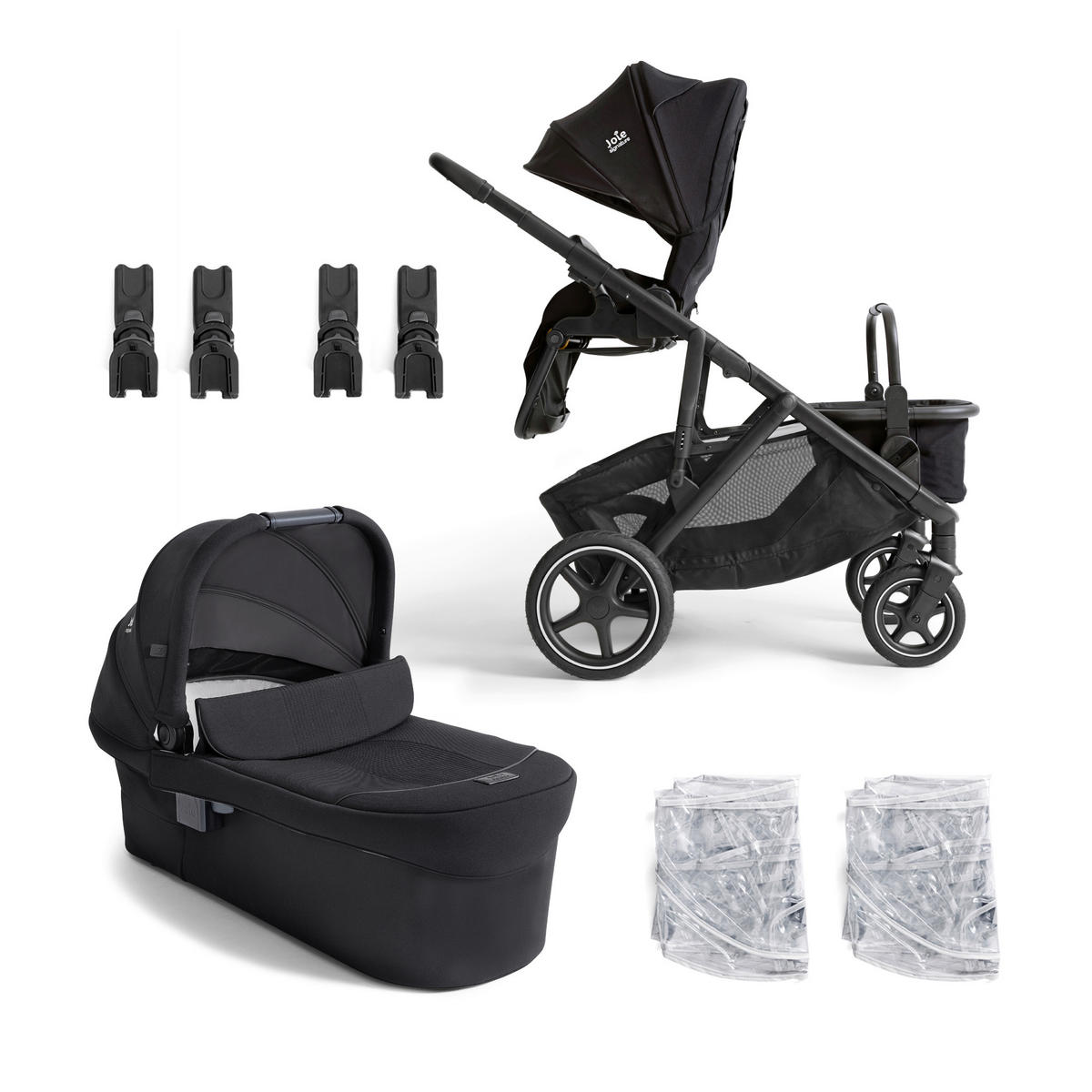 KINDERWAGENSET Versiti 4in1  - Schwarz, Basics, Textil/Metall (64/109/114cm) - Joie