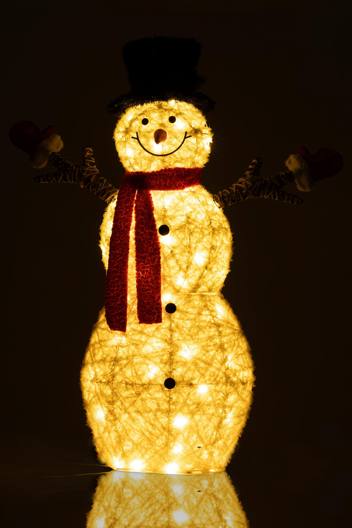 LED-DEKOLEUCHTE 85/120/25 cm  - Rot/Schwarz, Trend, Textil/Metall (85/120/25cm) - X-Mas