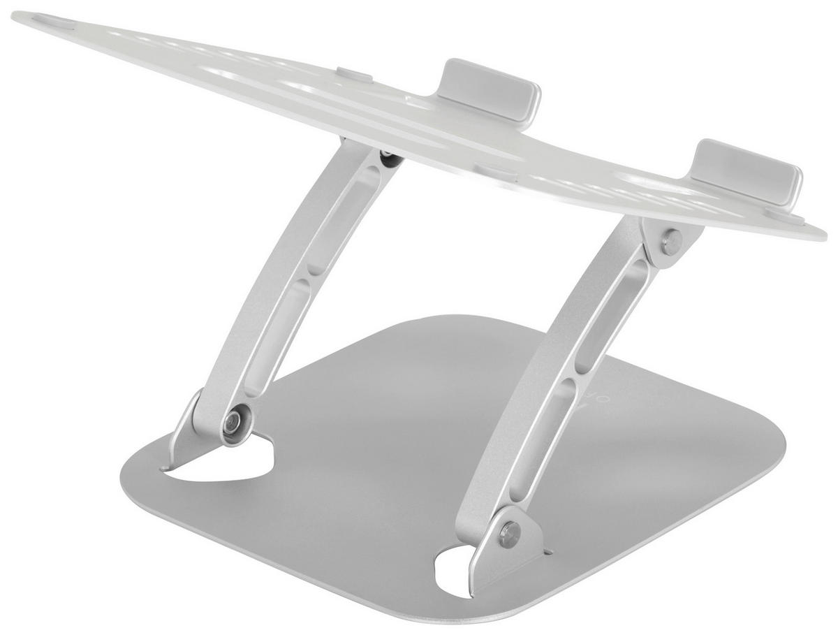LAPTOP-HALTERUNG Metall Silberfarben  - Silberfarben, Basics, Metall (27/5,5/22cm) - MID.YOU