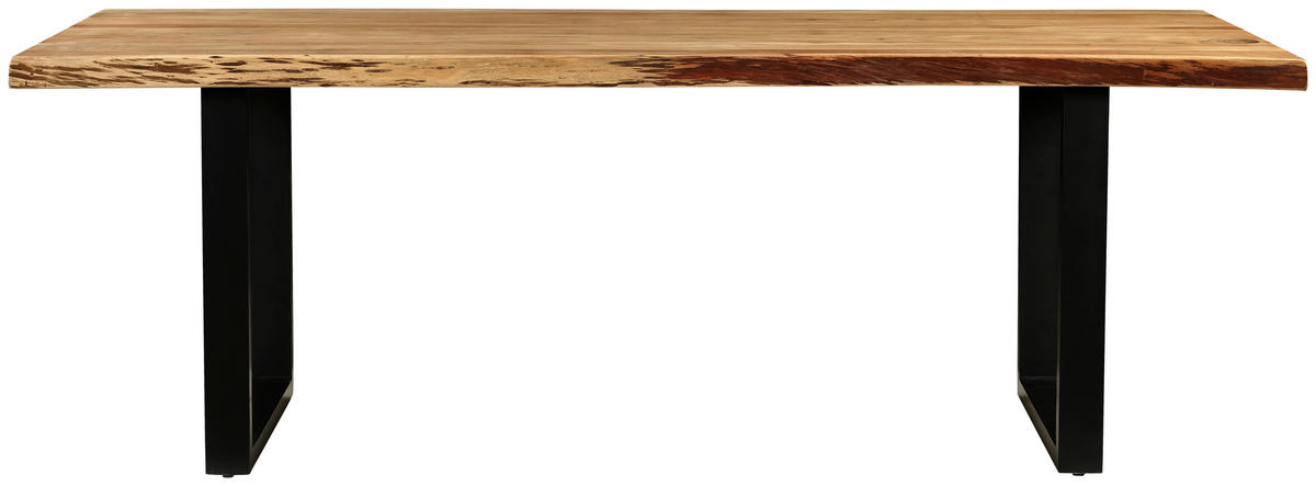 STOL ZA BLAGOVAONICU  crna, boje bagrema  drvo, metal      - boje bagrema/crna, Moderno, drvo/metal (220/100/76cm) - MID.YOU