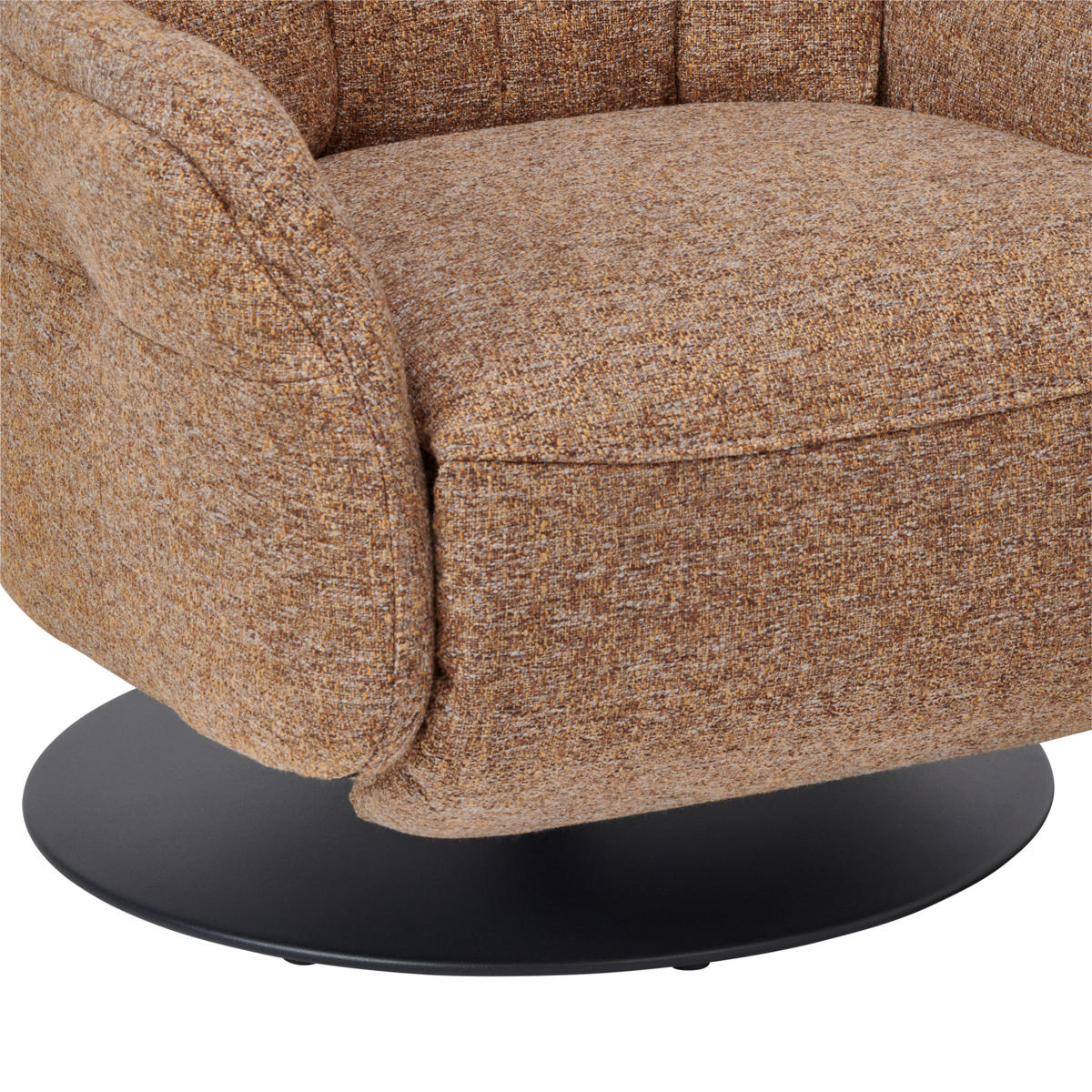 RELAXSESSEL in Textil Karamell  - Anthrazit/Karamell, Design, Textil/Metall (77/110/89cm) - Himolla