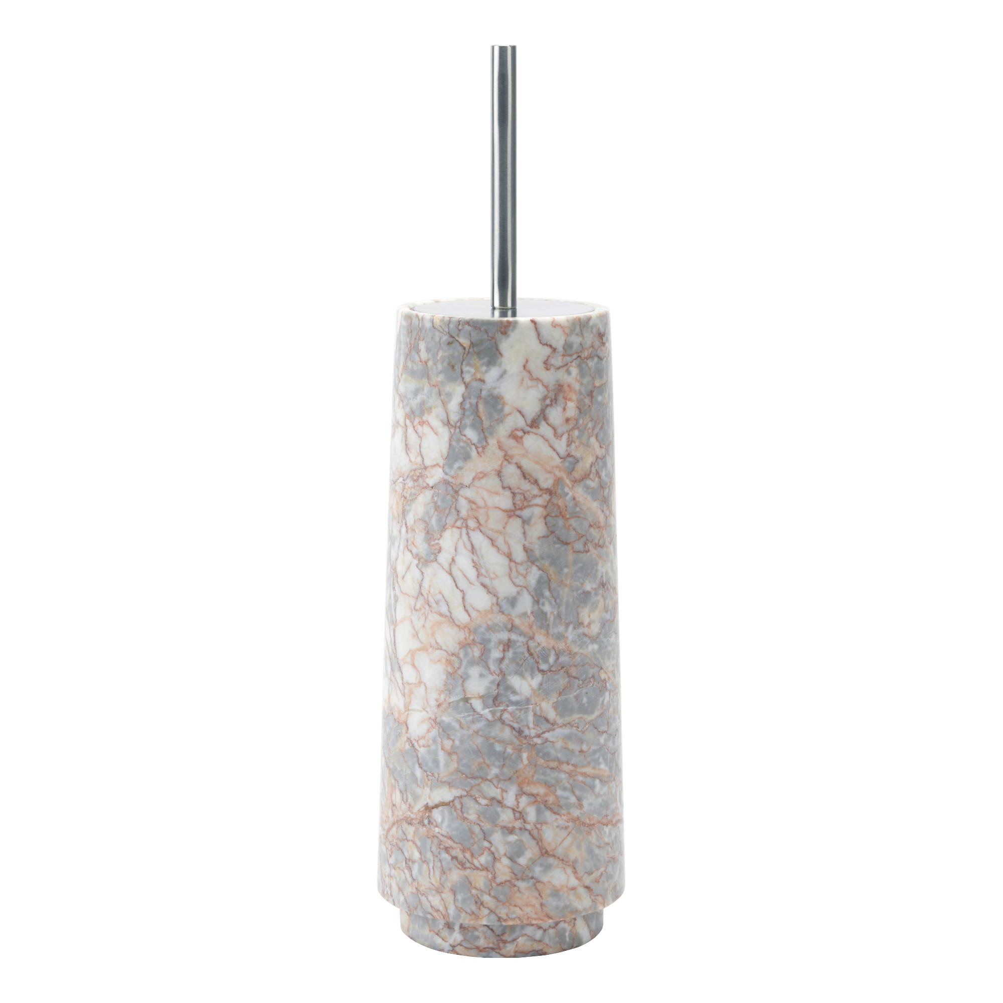 WC-BÜRSTENHALTER in   Stein  - Multicolor, Basics, Stein (11,8/41cm) - Aquanova