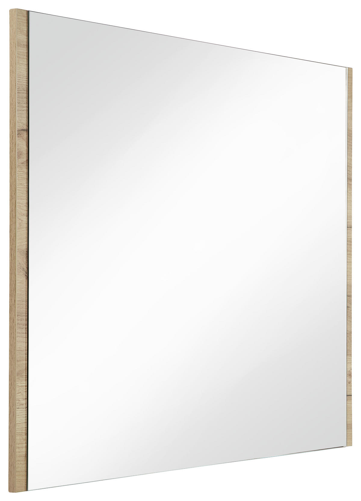 WANDSPIEGEL 91/71/3 cm    - Eichefarben, Design, Glas/Holzwerkstoff (91/71/3cm) - Voleo