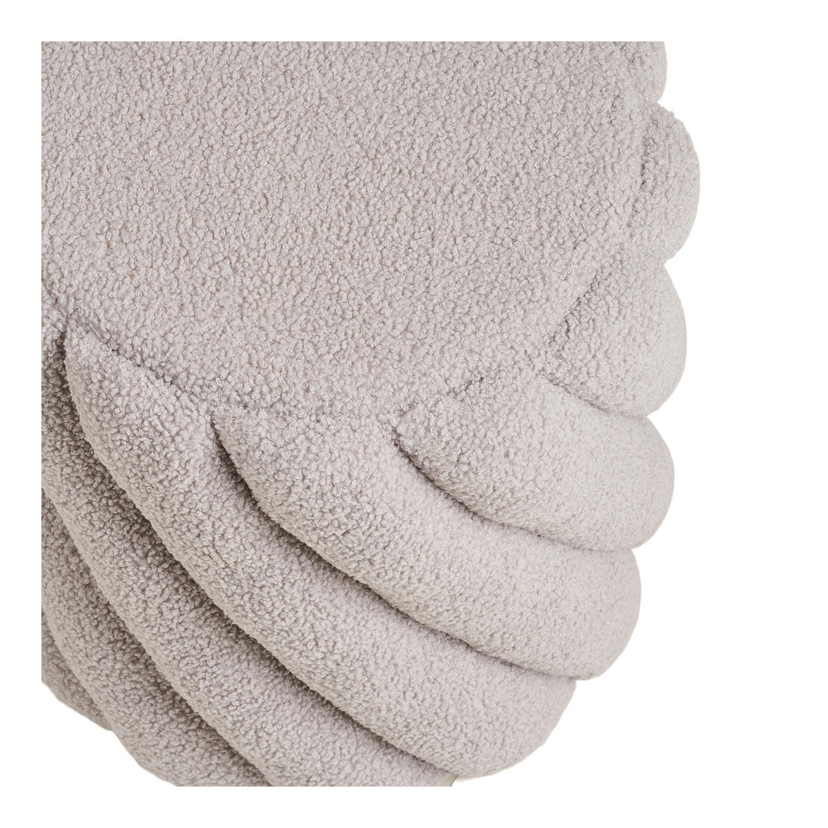 HOCKER in Textil Greige  - Greige, Basics, Textil (38/38/40cm)