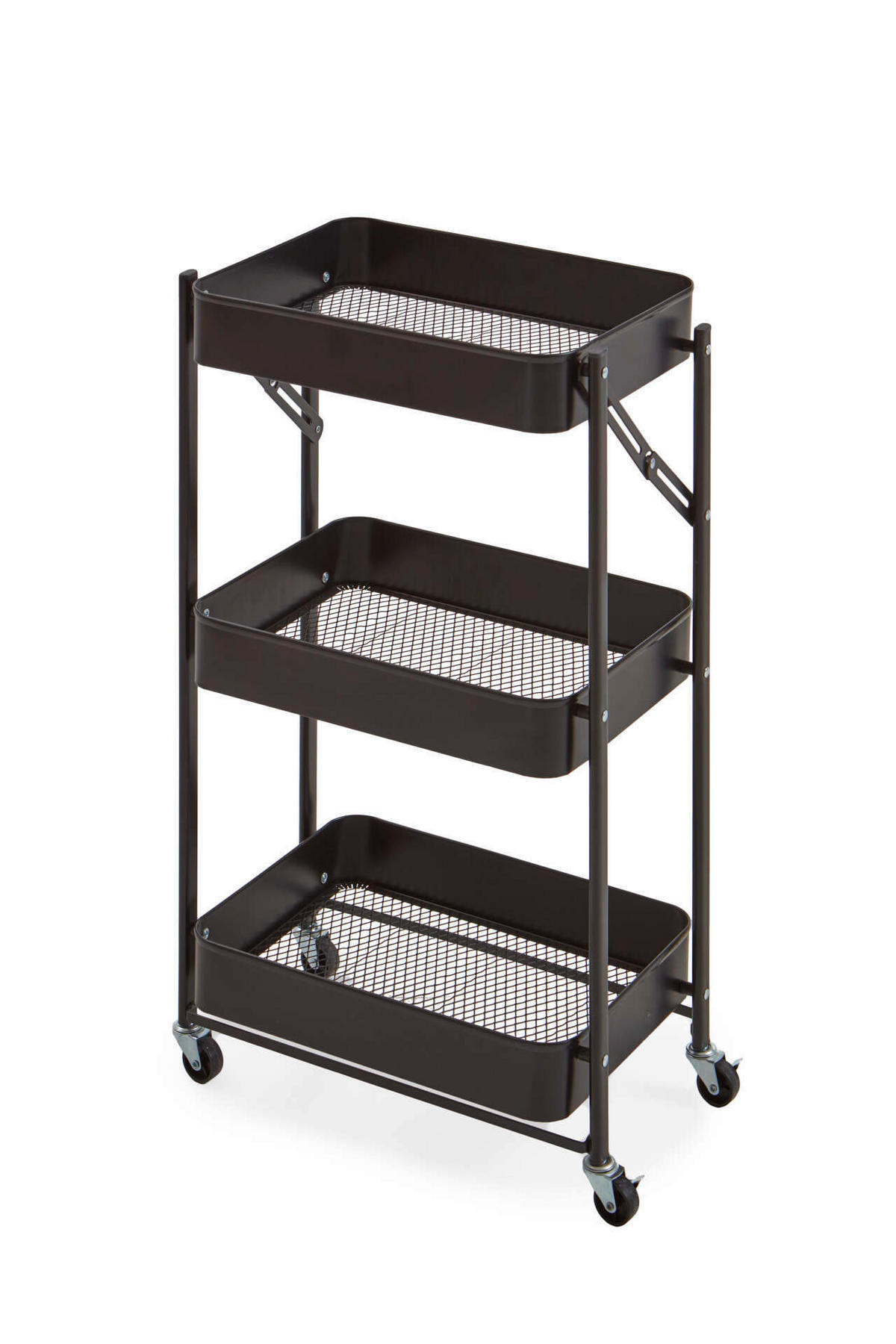 EINKAUFSTROLLEY  - Schwarz, Design, Metall (44/78/31cm) - MID.YOU