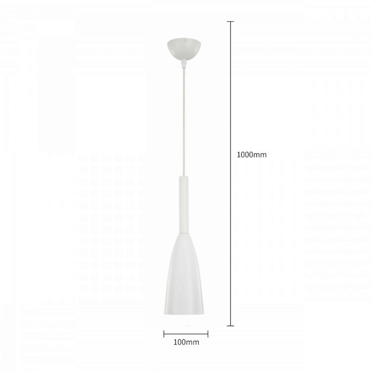ZÁVESNÉ SVIETIDLO,  100/10/10 cm - biela, Basics, kov (100/10/10cm)