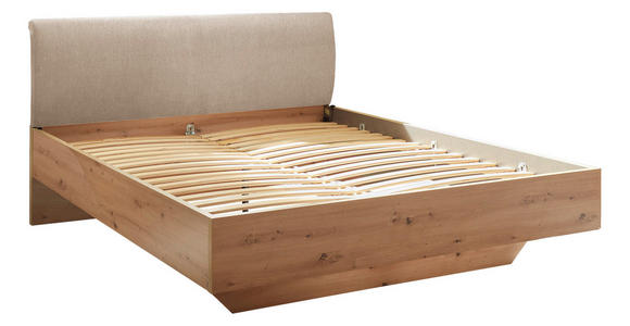 BETTANLAGE 180/200 cm  in Creme, Kaschmir, Eiche Artisan  - Kaschmir/Creme, KONVENTIONELL, Holzwerkstoff/Textil (180/200cm) - Xora