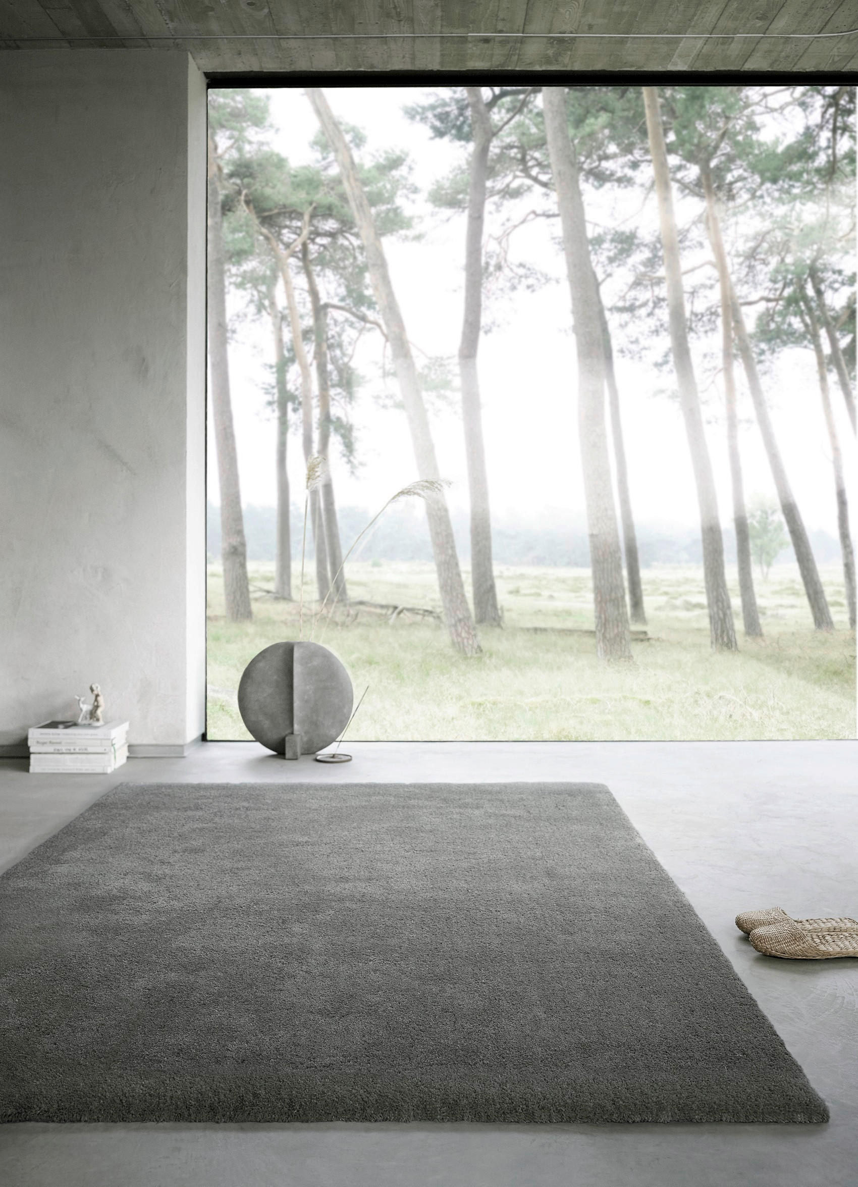 HOCHFLORTEPPICH 80/150 cm Emilia Grau  - Grau, Design, Textil (80/150cm) - WECON HOME BASIC