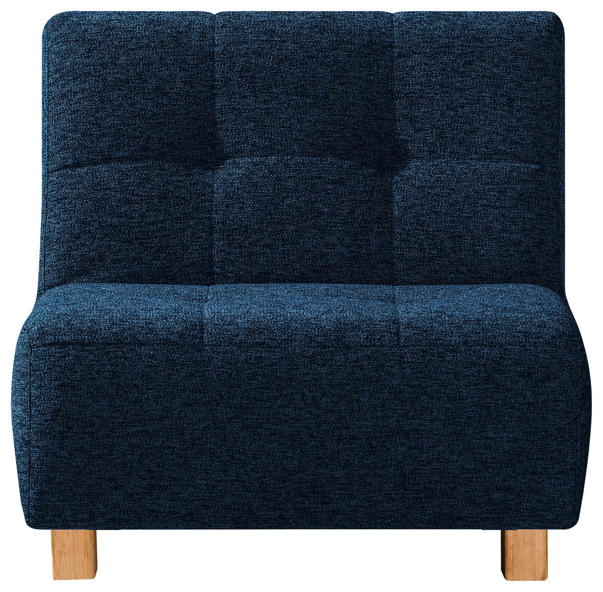 SCHLAFSESSEL in Flachgewebe Dunkelblau  - Naturfarben/Dunkelblau, Design, Holz/Textil (85/92/102cm) - Novel