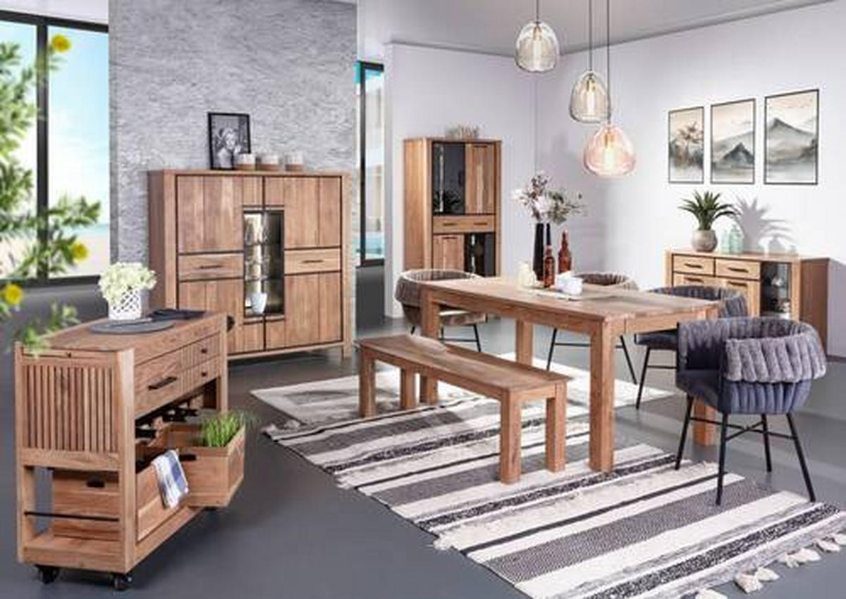 ESSTISCH Akaziefarben rechteckig  ausziehbar  - Akaziefarben, LIFESTYLE, Holz (160-240/90/76cm) - Landscape