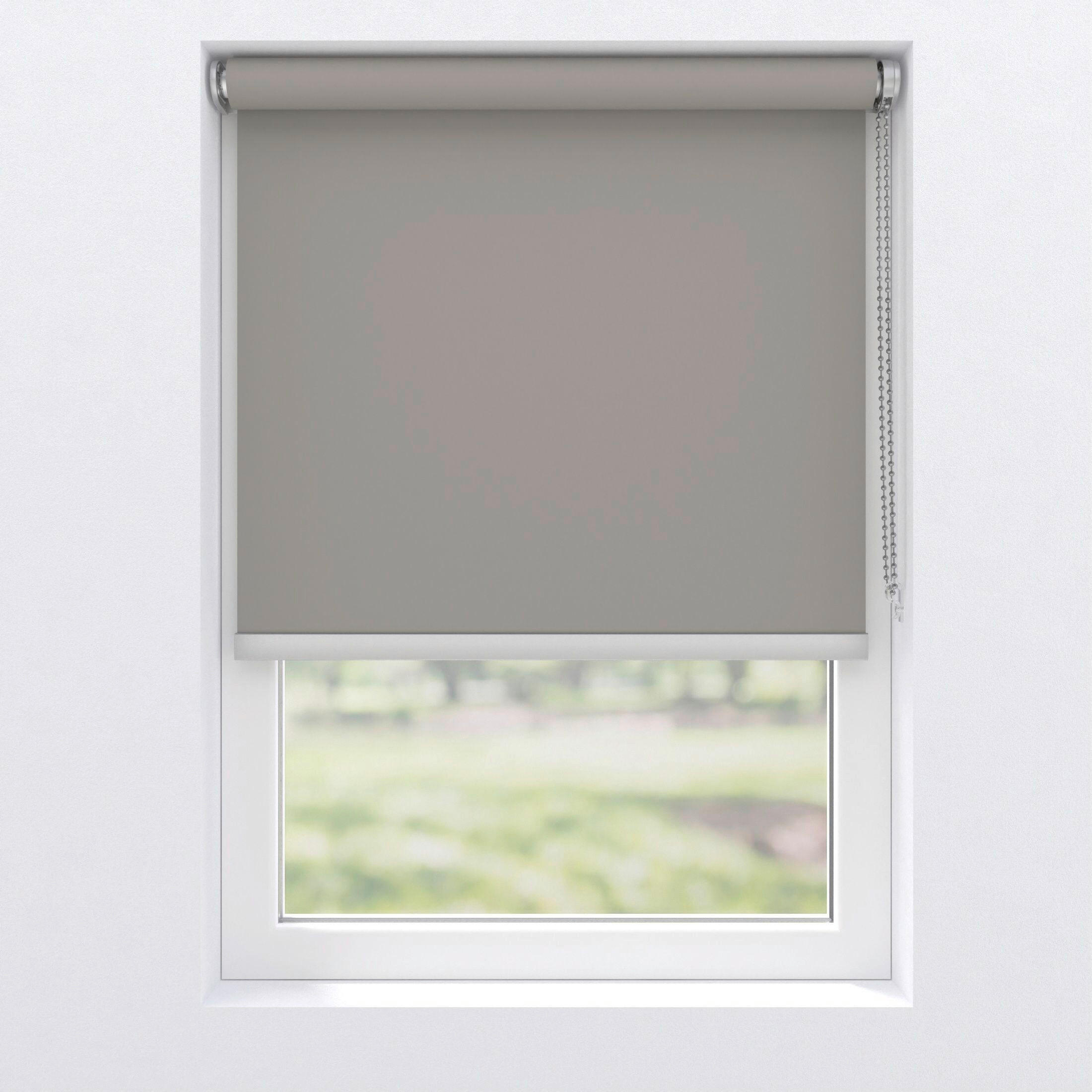 VERDUNKELUNGSROLLO  - Grau, Basics, Textil (120/190cm)