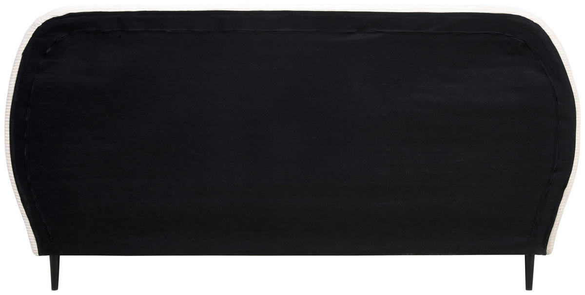 ČALÚNENÁ POSTEĽ, 180/200 cm, prírodná farba - čierna/prírodná farba, Modern, kov/drevo (180/200cm) - Livetastic