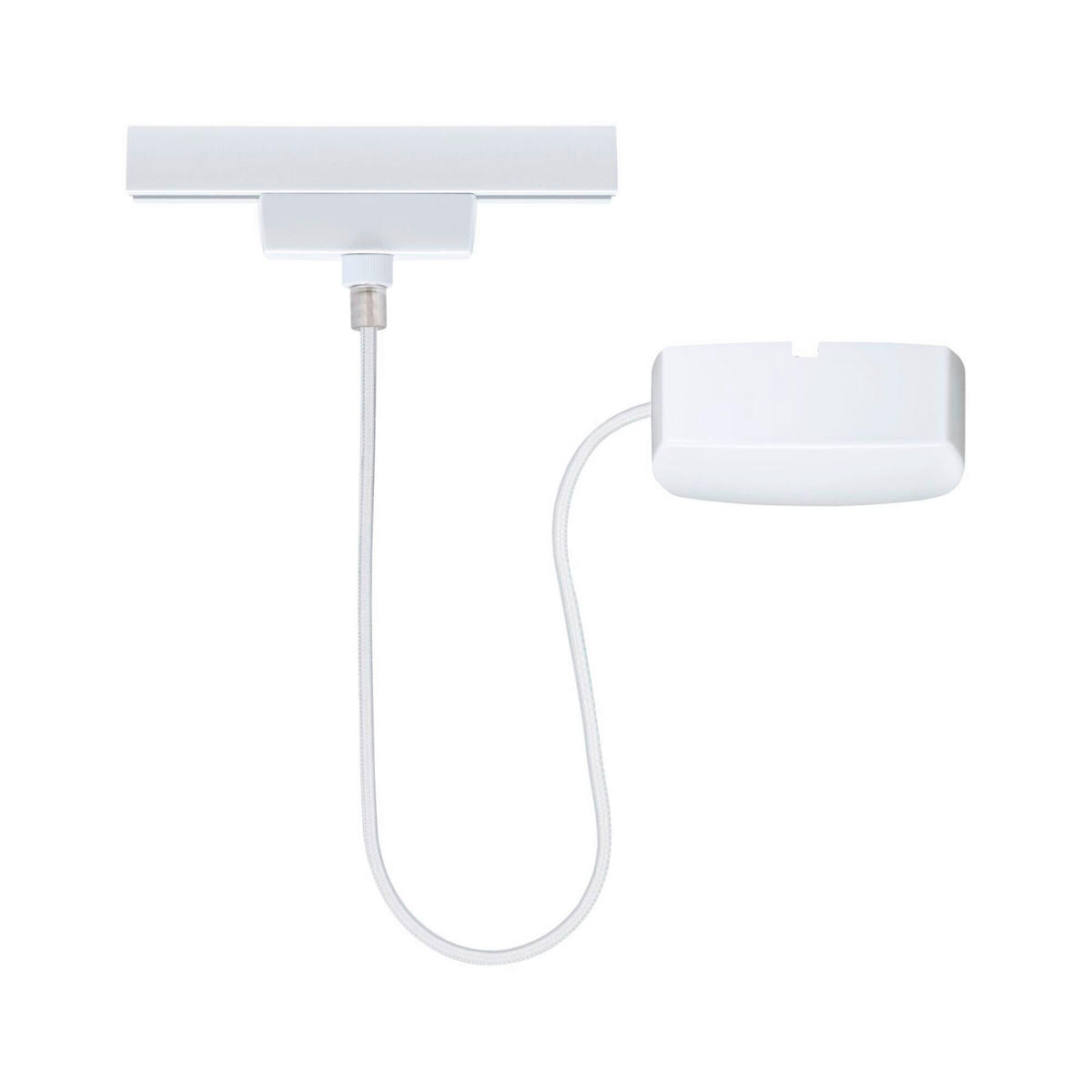 SCHIENENSYSTEM-EINSPEISER URail Kabeleinspeisung m.1000W 16,5/100 cm   - Weiß, Basics, Metall (16,5/100cm) - Paulmann