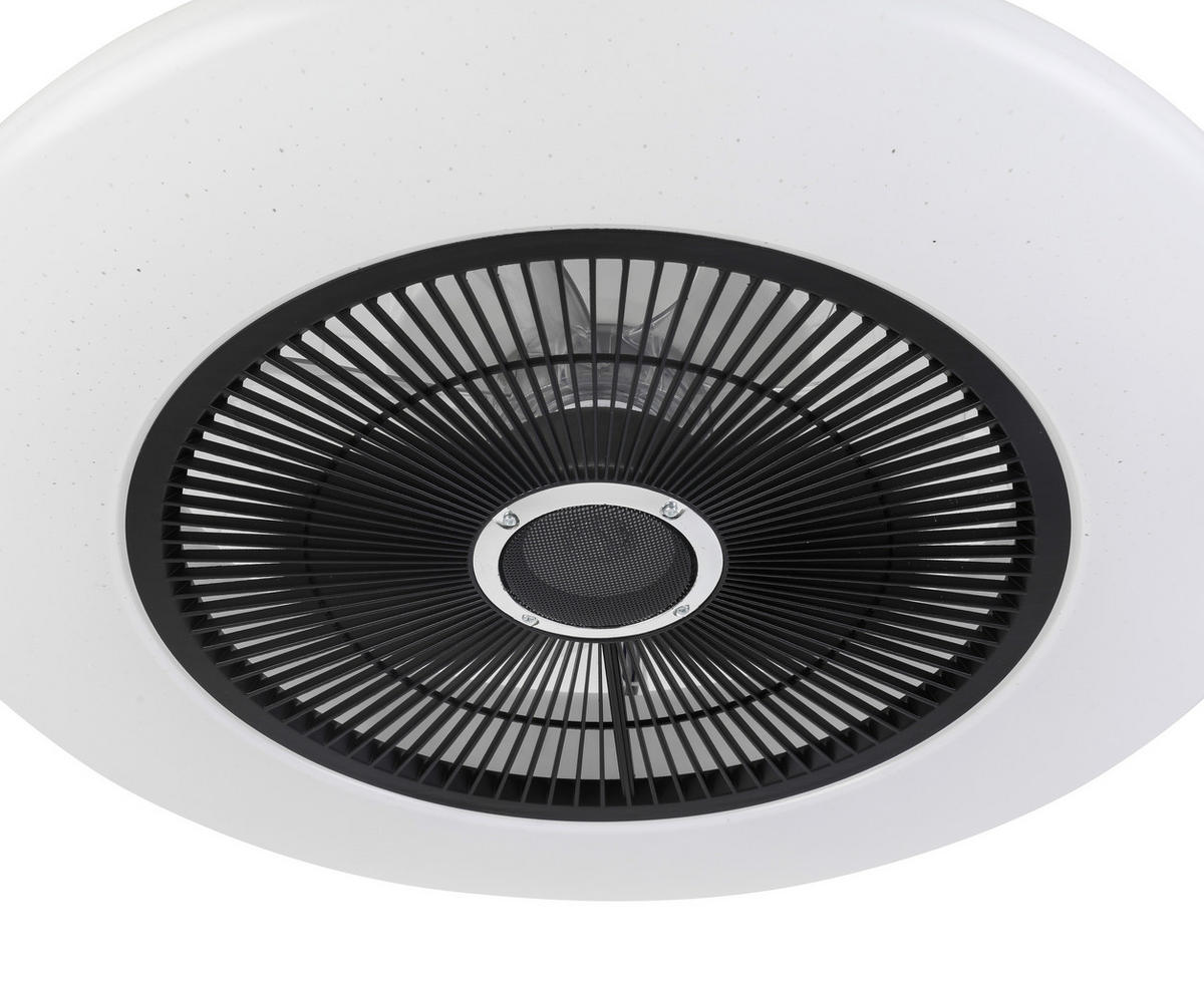PLAFONSKI VENTILATOR   - providno/bela, Osnovno, metal/plastika (55/17,5cm) - Mican