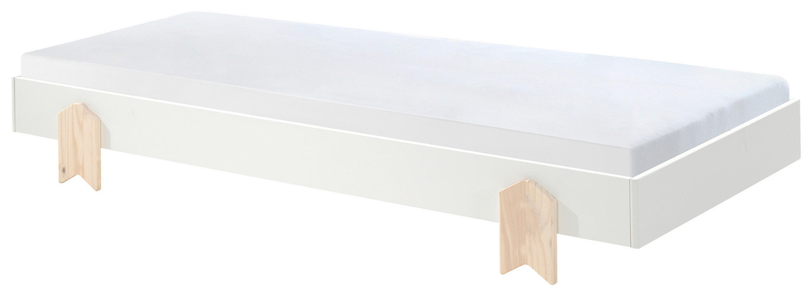 POSTEL PRO DĚTI A MLÁDEŽ, 90/200 cm bílá - bílá, Moderní, dřevo/kompozitní dřevo (90/200cm) - MID.YOU
