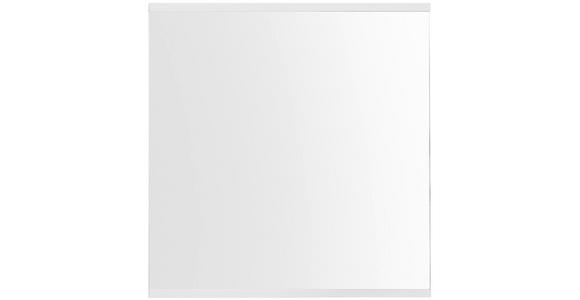 WANDSPIEGEL 75/78/3 cm - Klar/Weiß, Design, Glas/Holzwerkstoff (75/78/3cm) - Voleo