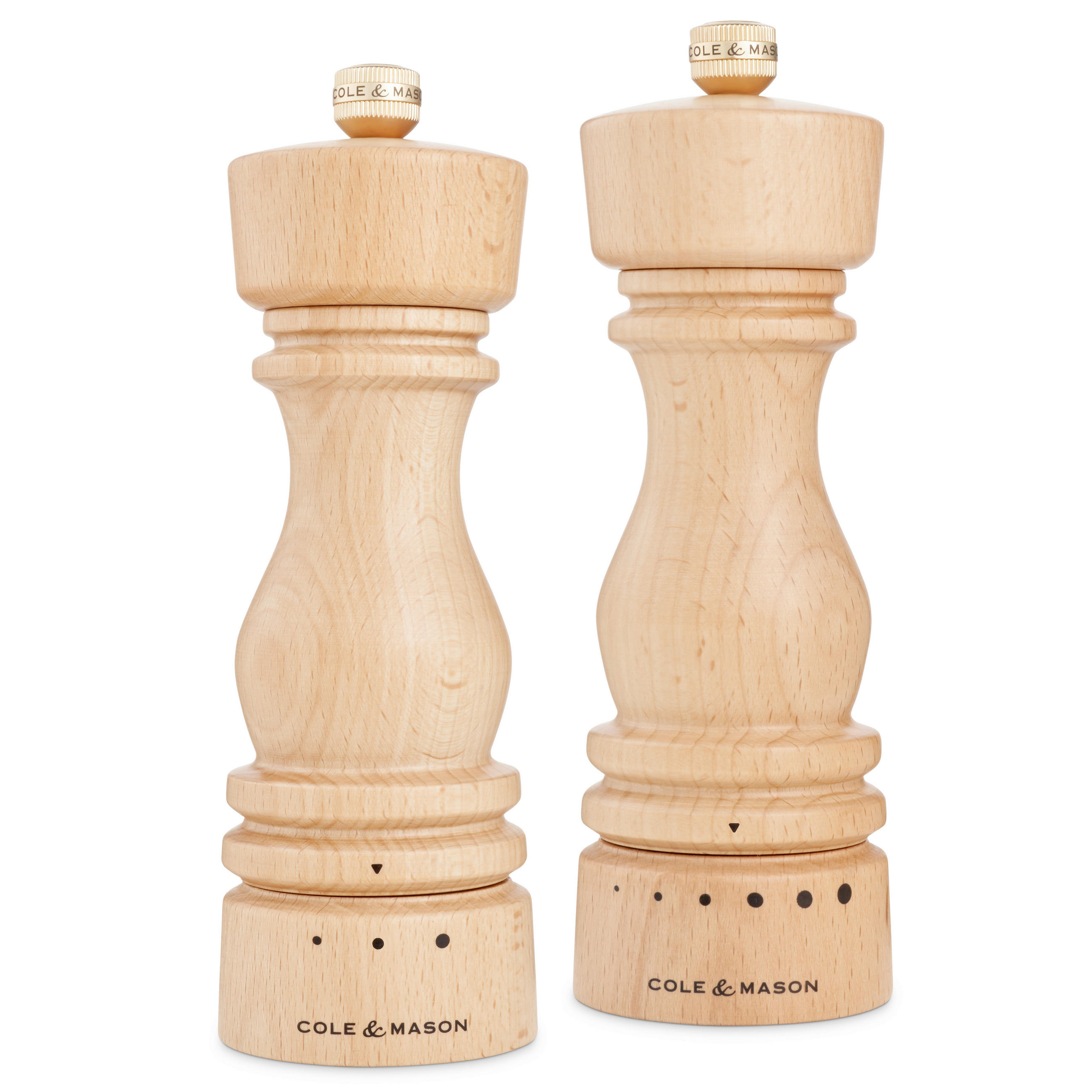 SALZ- UND PFEFFERMÜHLE  - Hellbraun, Basics, Keramik/Holz (19/7,8/22,3cm) - Cole & Mason
