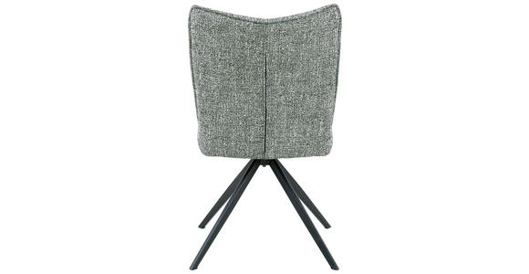 STUHL  in Eisen Webstoff Metall, Textil  - Schwarz/Grün, Design, Textil/Metall (49/89/66cm) - Carryhome