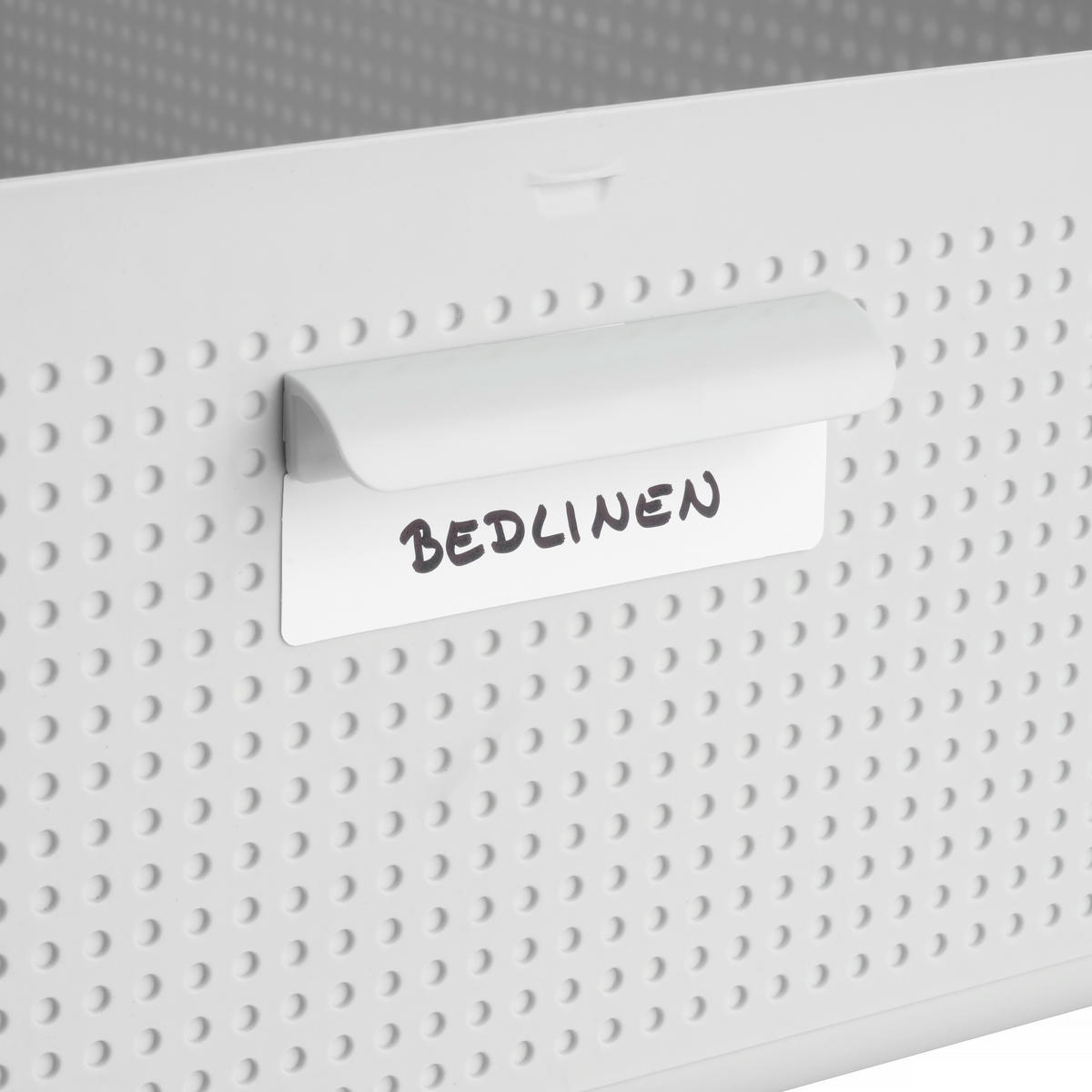 BOX MIT DECKEL - Weiß, Basics, Kunststoff (47,5/18/73,5cm) - Rotho
