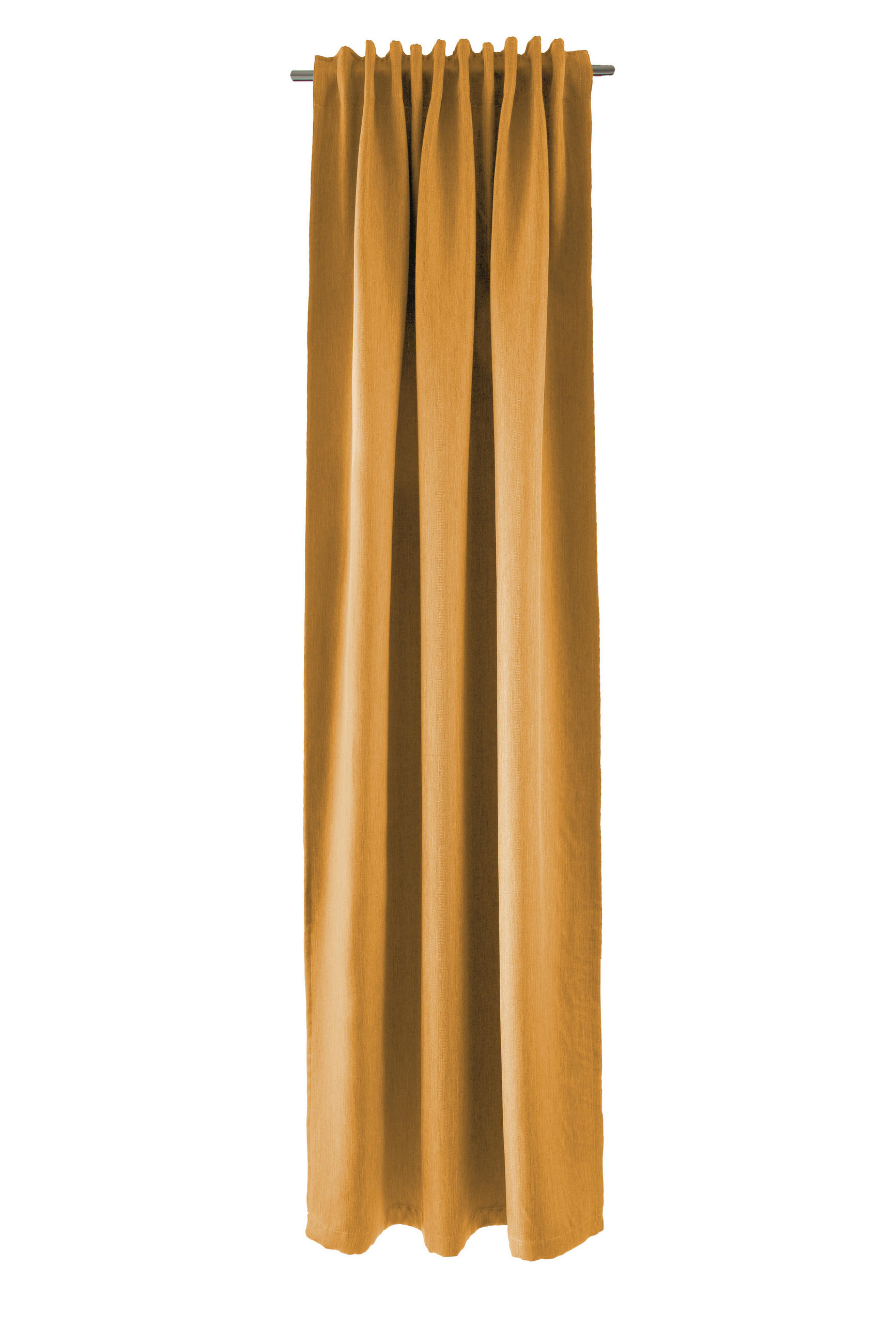WÄRMESCHUTZVORHANG Verdunkelung - Dunkelgelb, Basics, Textil (140/245cm)