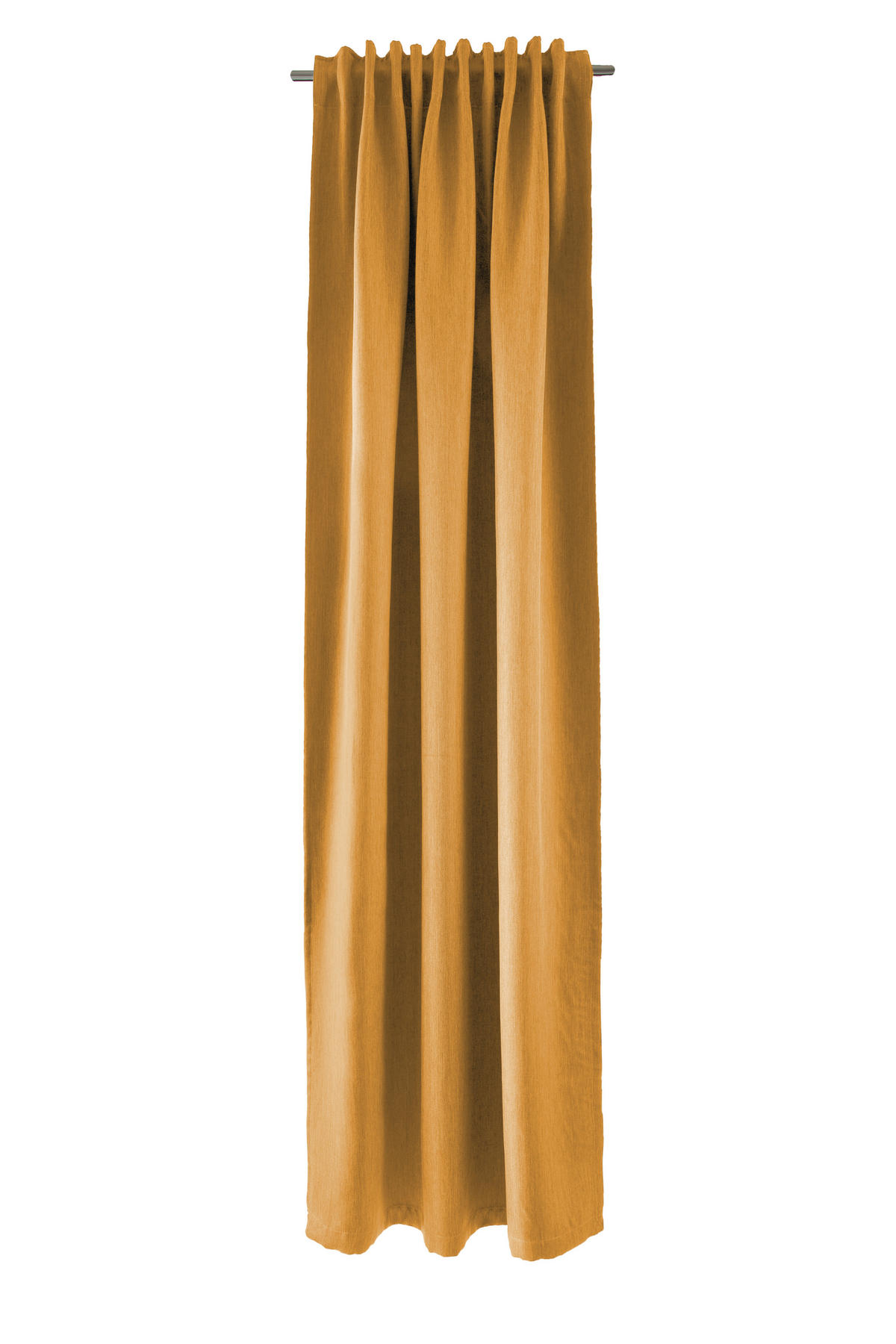 WÄRMESCHUTZVORHANG MILTON Verdunkelung 140/245 cm   - Dunkelgelb, Basics, Textil (140/245cm)