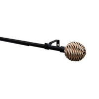 GARNIŠNA crna, metal - crna, Osnovno, metal (7/199/7cm) - Gardinia
