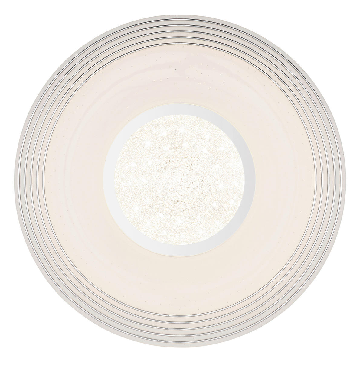 LED-DECKENLEUCHTE 39/8,3 cm   - Klar/Chromfarben, Design, Kunststoff/Metall (39/8,3cm) - Globo