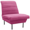 SESSEL Flachgewebe Rosa    - Schwarz/Rosa, Design, Textil/Metall (72/92/103cm) - LOOKS by W.Joop
