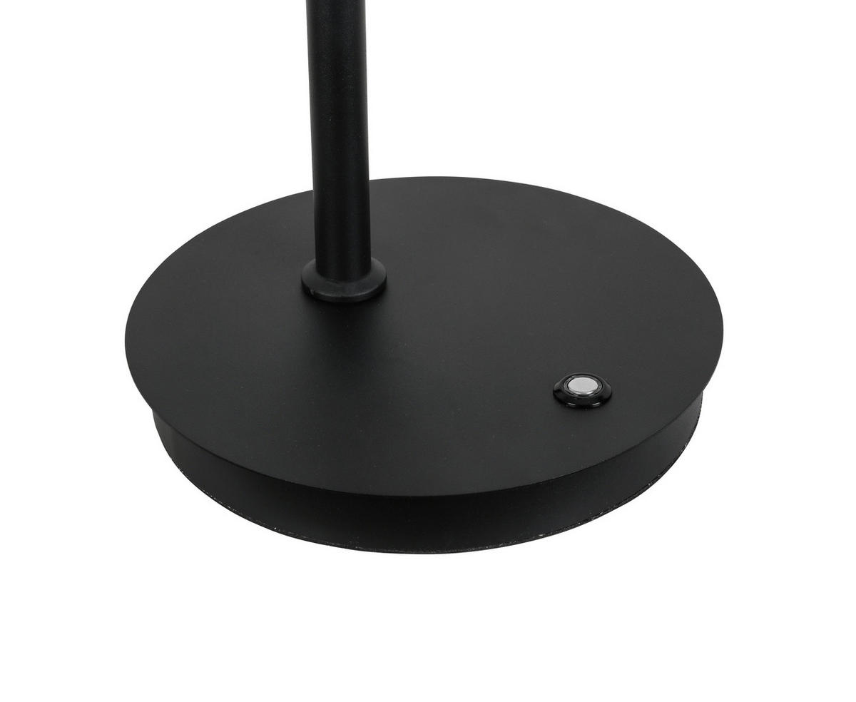 LED-TISCHLEUCHTE 20/51 cm   - Chromfarben/Schwarz, Design, Glas/Kunststoff (20/51cm) - Dieter Knoll