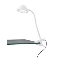 LED-TISCHLEUCHTE - Weiss, Konventionell, Kunststoff (26/9,5/22cm)