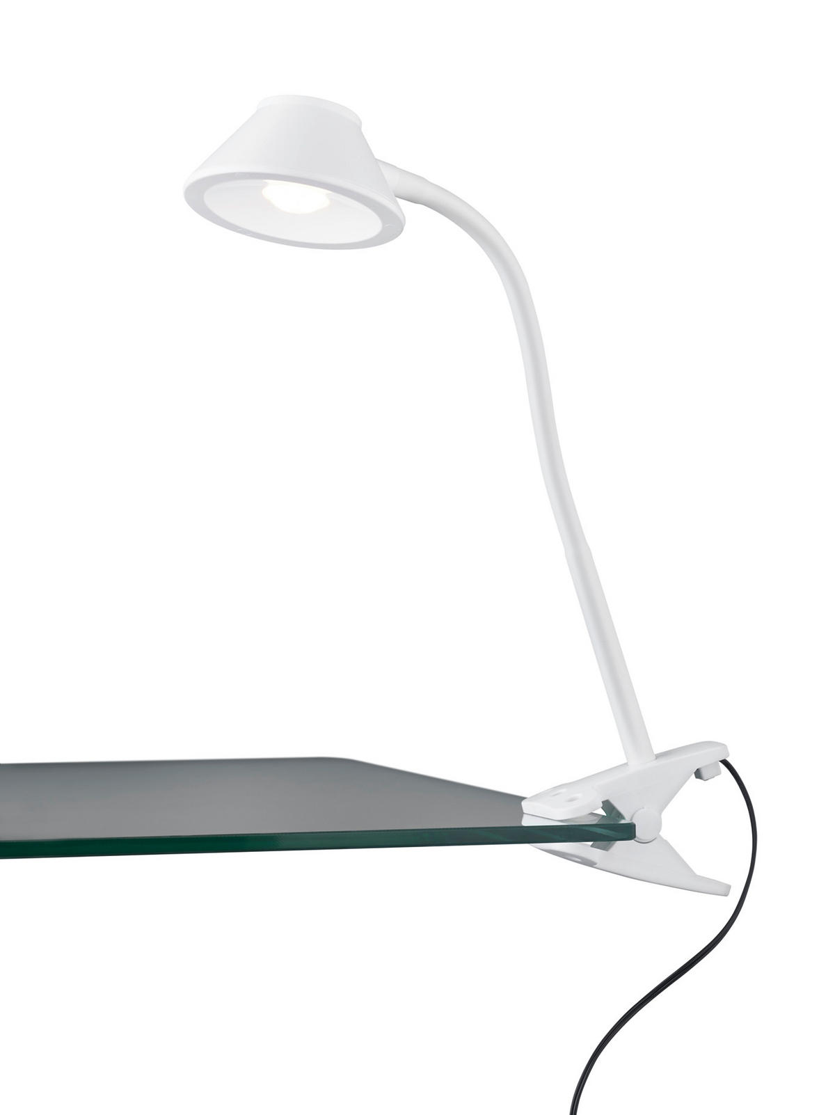 LED-TISCHLEUCHTE - Weiss, Konventionell, Kunststoff (26/9,5/22cm)