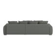 ECKSOFA in Mikrofaser Blau, Grau  - Chromfarben/Blau, Design, Kunststoff/Textil (320/226cm) - Carryhome