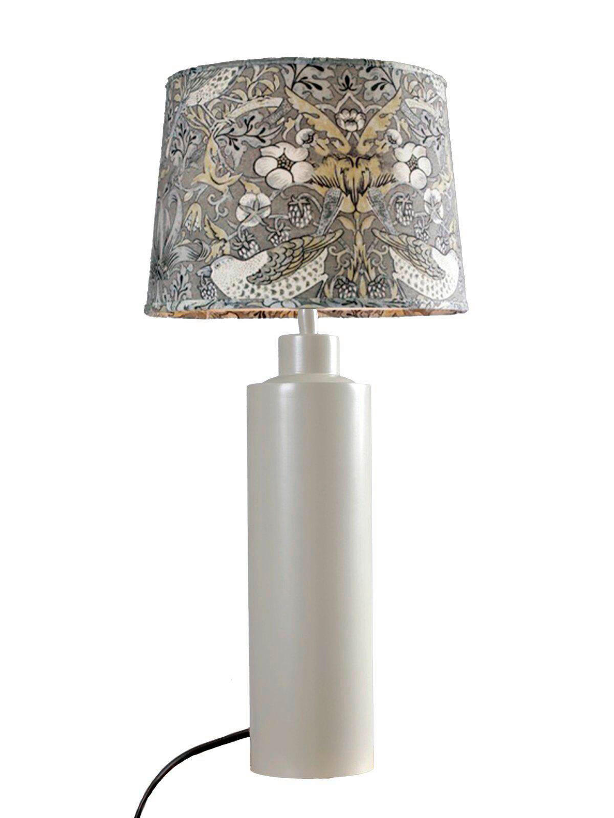 TISCHLEUCHTE PR Home CARTER   - Beige/Grau, KONVENTIONELL, Textil/Metall (58cm)