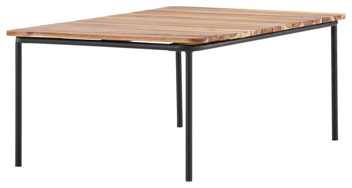 LOUNGETISCH 100/65/40 cm Holz, Metall  - Naturfarben, KONVENTIONELL, Holz/Metall (100/65/40cm) - Gardenson