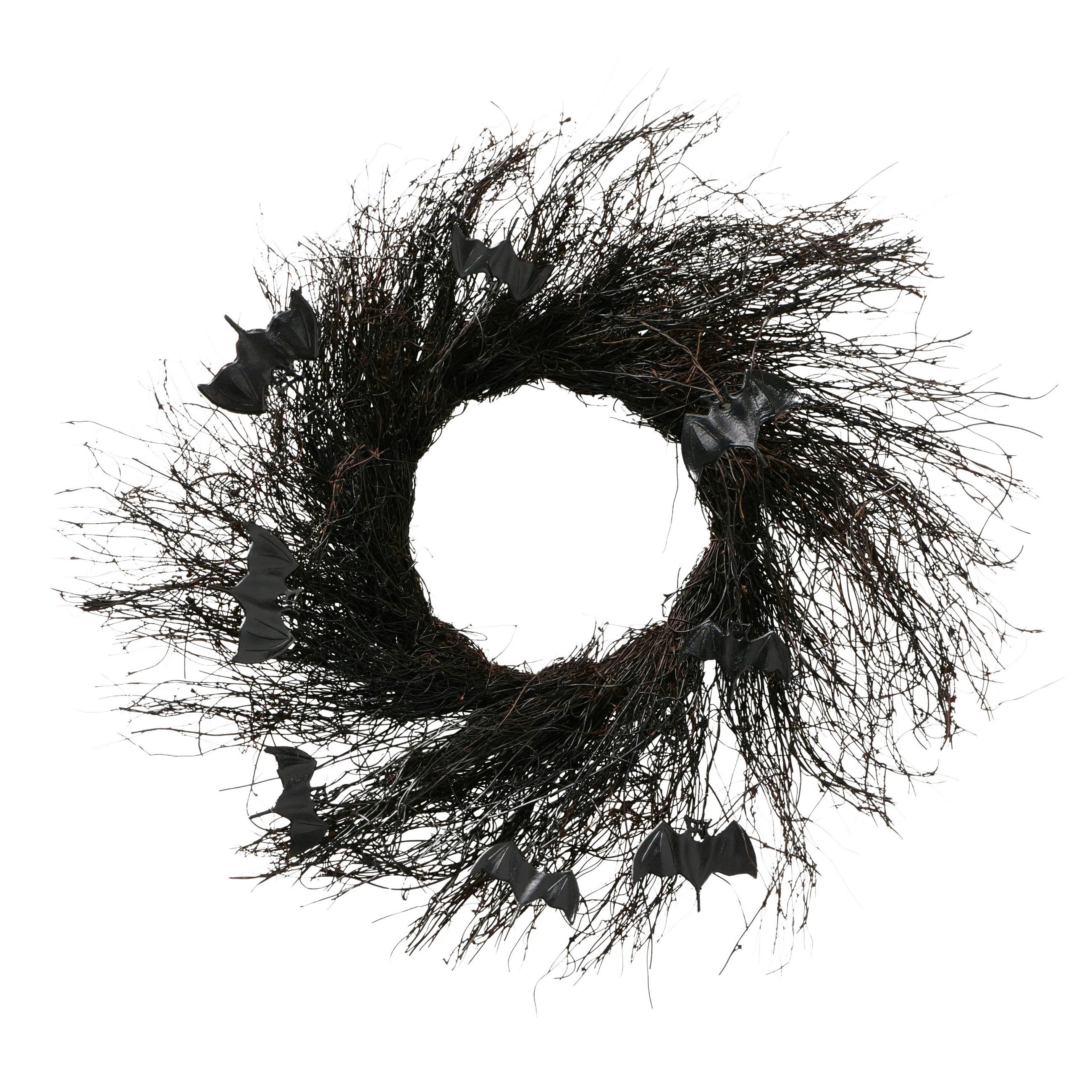 DEKOHÄNGER - Schwarz, Trend, Naturmaterialien/Kunststoff (57/7cm)