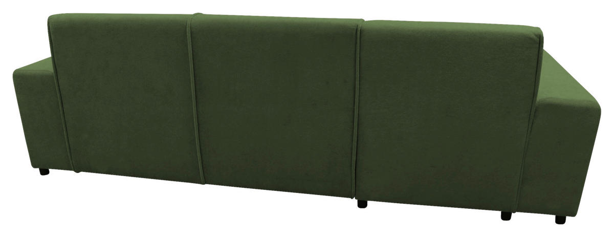 ECKSOFA Grün Struktur, Bouclé  - Schwarz/Grün, Design, Kunststoff/Textil (175/270cm) - MID.YOU