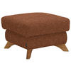 HOCKER in Textil Cognac  - Eichefarben/Cognac, Modern, Holz/Textil (65/47/65cm) - Valnatura
