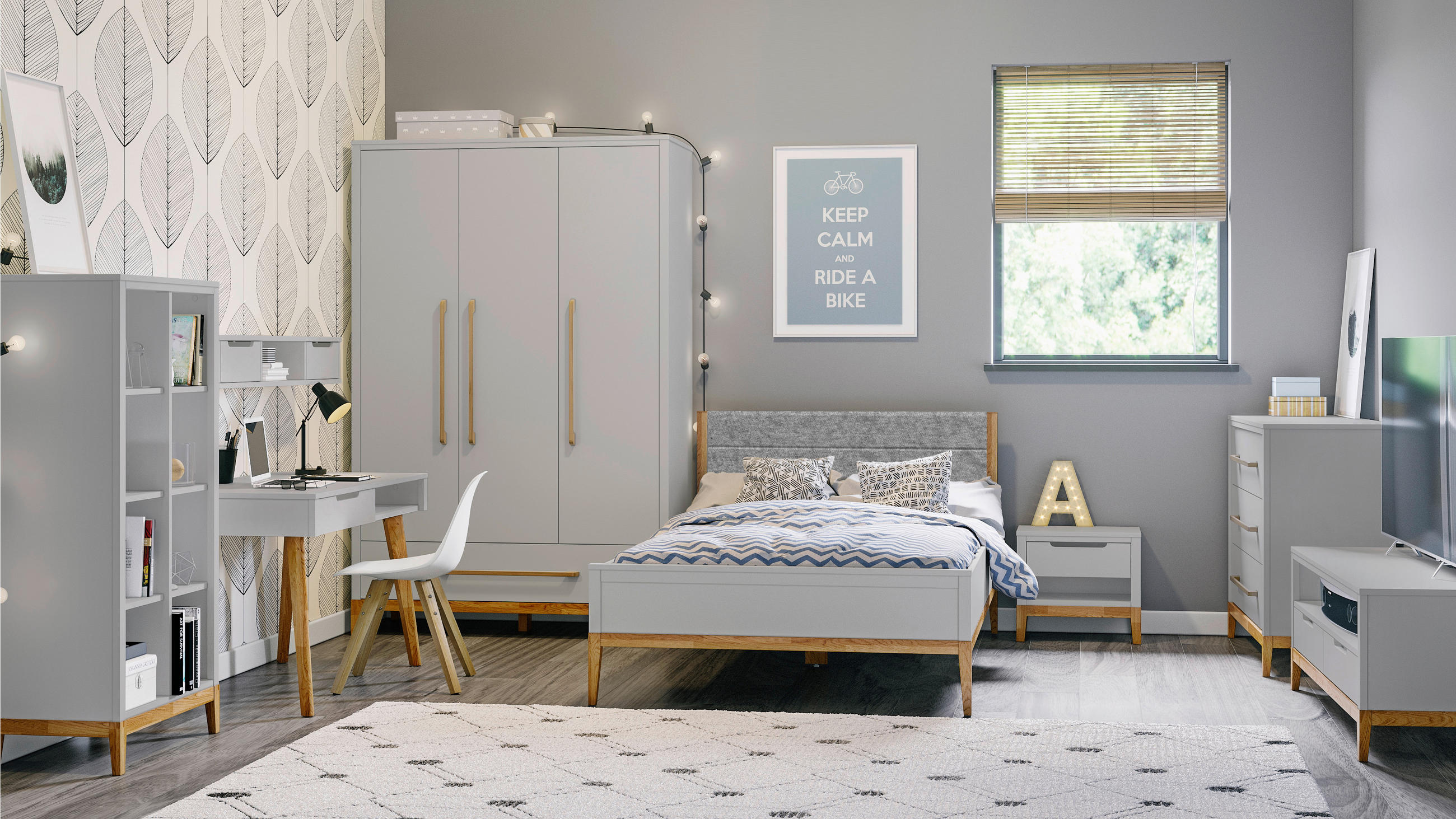 NACHTSCHRANK 50/45/31 cm Eiche massiv  - Holz/Holzwerkstoff (50/45/31cm) - Stylife