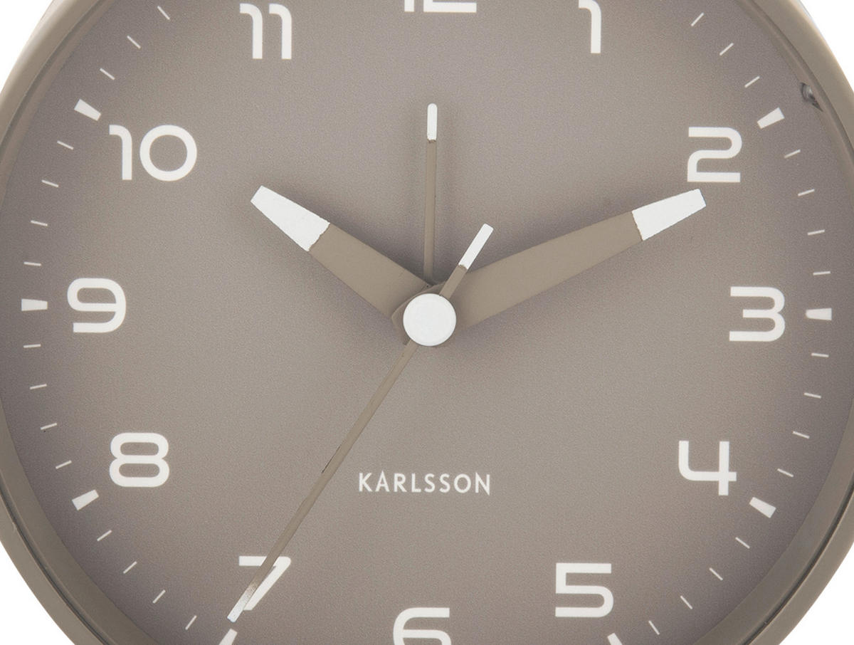 WECKER   - Hellgrau, Basics, Metall (5/11/12cm) - Karlsson