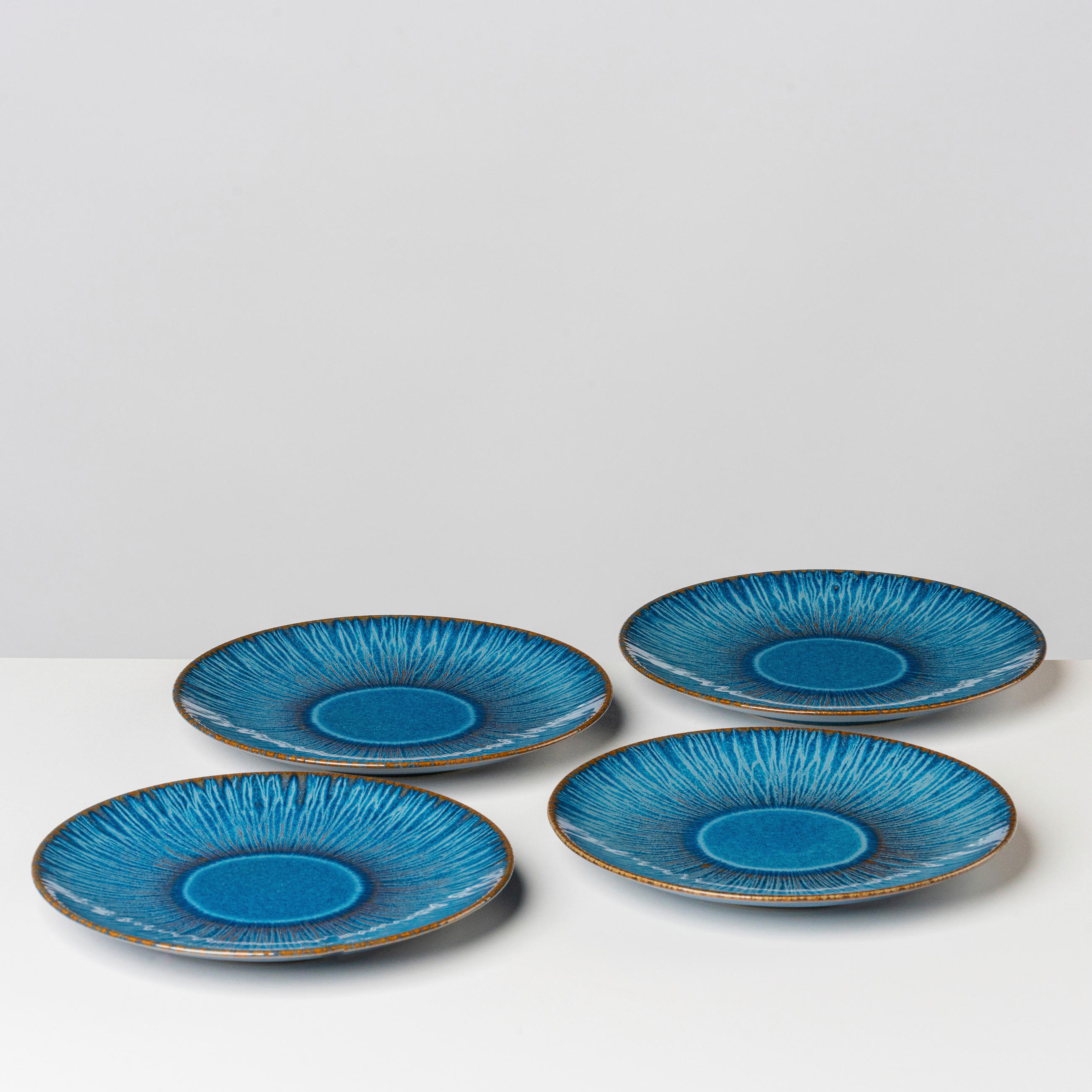 SPEISETELLERSET Blau 27,4/3 cm EISFALL  - Blau, Basics, Keramik (27,4/3cm) - Gipfelstück