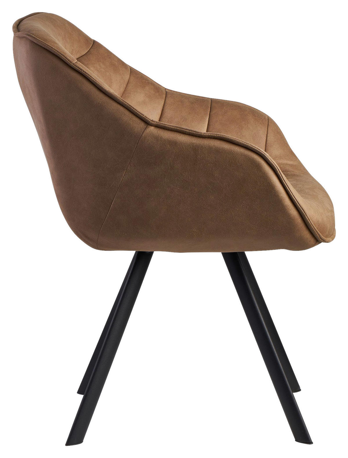 ŽIDLE S PODRUČKAMI, vzhled kůže, béžová - černá/béžová, Moderní, kov/textil (60/85/64cm) - MID.YOU