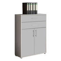 AKTENSCHRANK 84,4/113,6/33 cm  - Hellgrau, LIFESTYLE, Holzwerkstoff (84,4/113,6/33cm) - MID.YOU