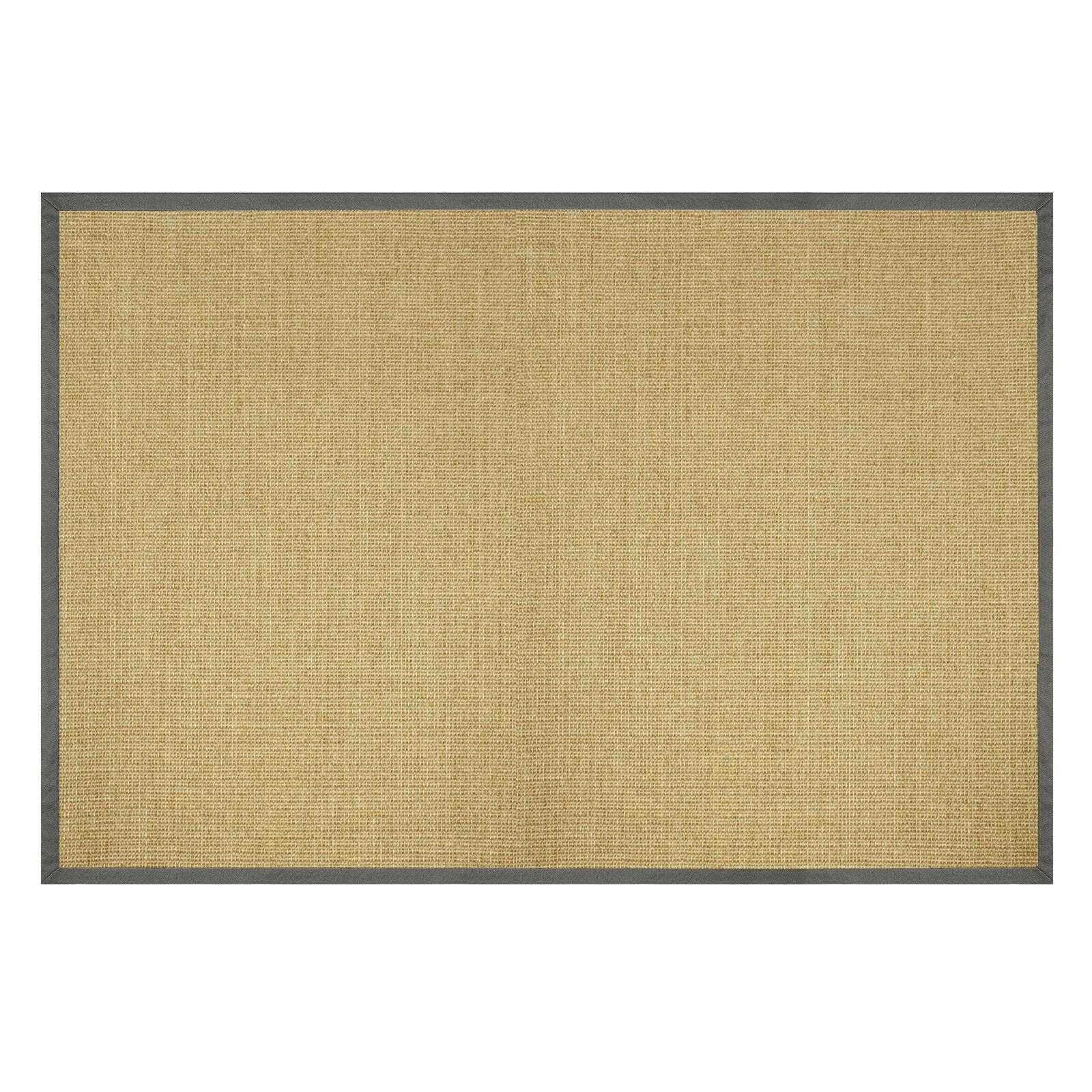 Floordirekt Flachwebeteppich Amazonas Anthrazit, Natur 40x60 cm