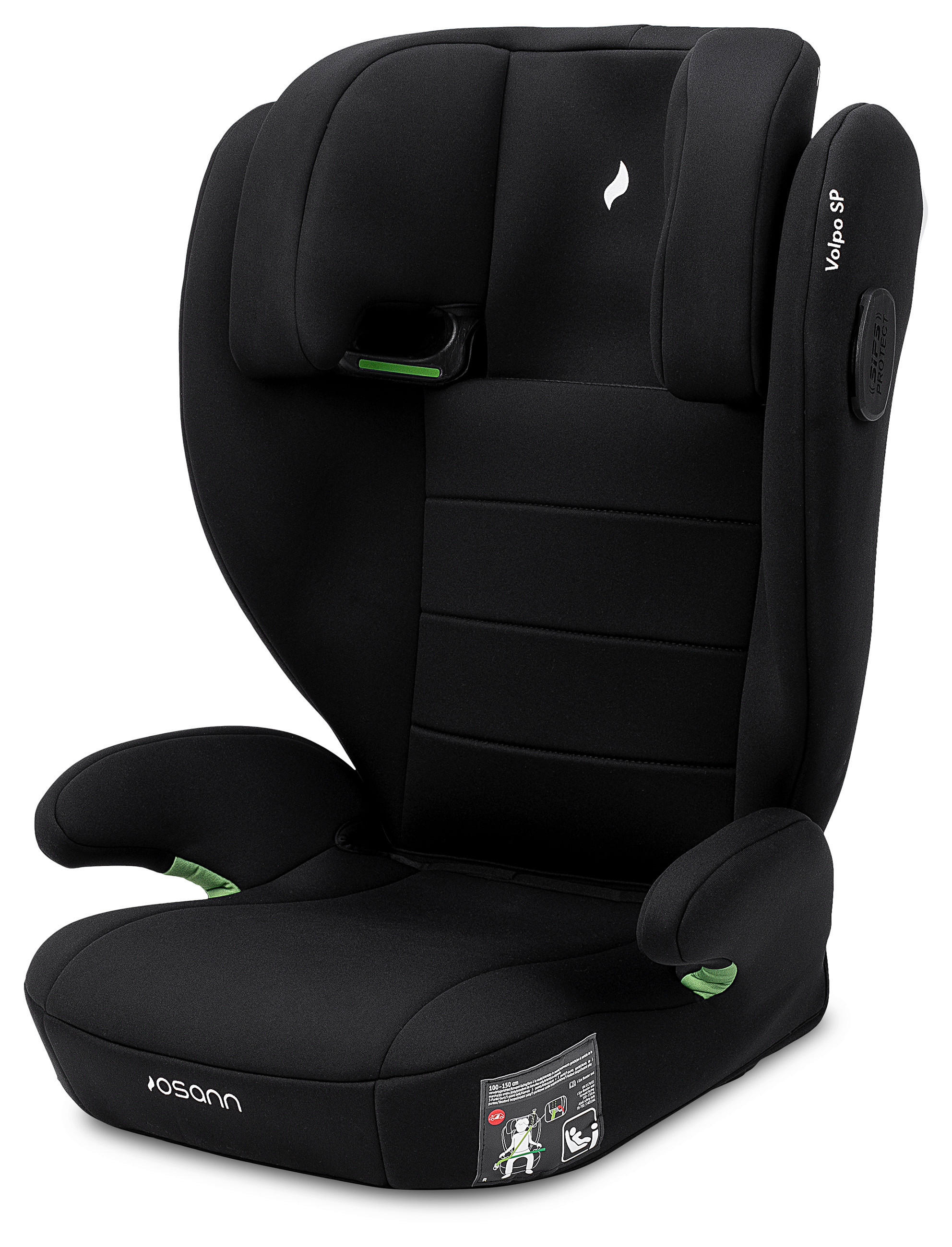KINDERAUTOSITZ Volpo SP  - Schwarz, Basics, Kunststoff (43/77/37cm) - Osann