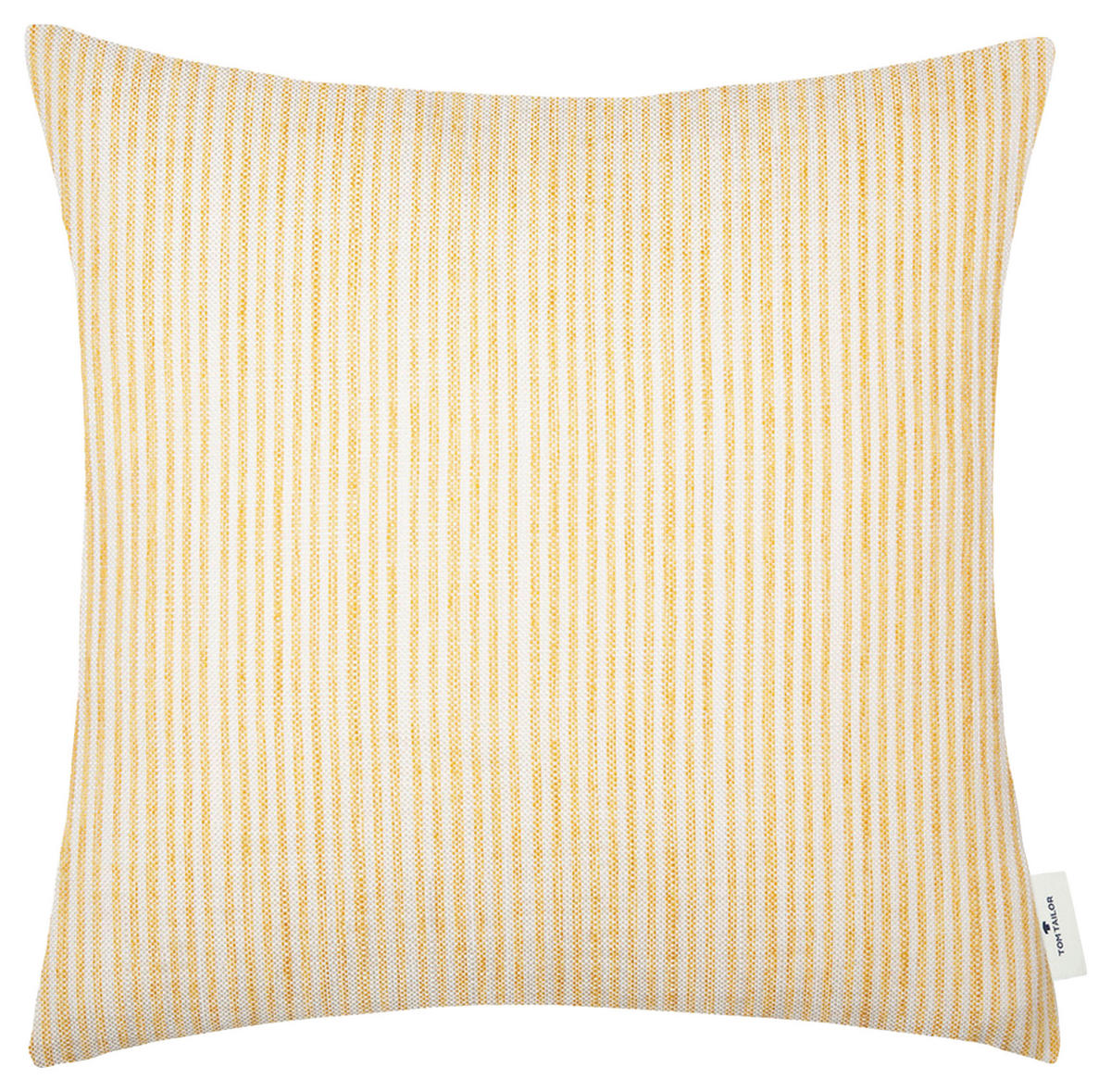 KUDDFODRAL Fresh 50/50 cm  - ljusgrå/gul, Klassisk, textil (50/50cm) - Tom Tailor