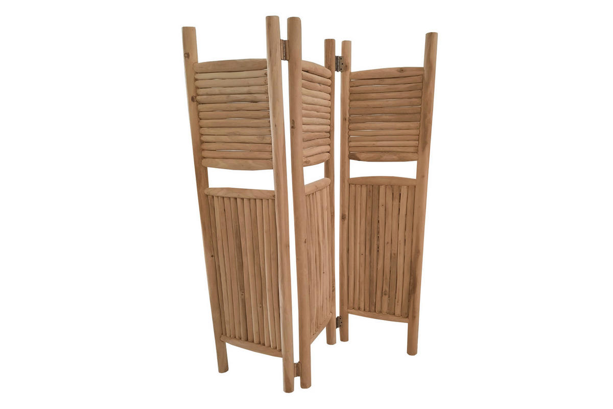 PARAVENT mit 3  Flügel - Naturfarben, Natur, Holz (275/180/21cm) - Livetastic