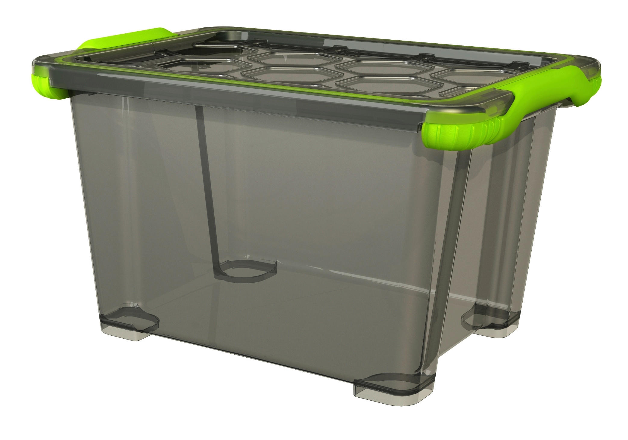 BOX MIT DECKEL    39,3/28,3/23 cm  - Anthrazit, KONVENTIONELL, Kunststoff (39,3/28,3/23cm) - Rotho