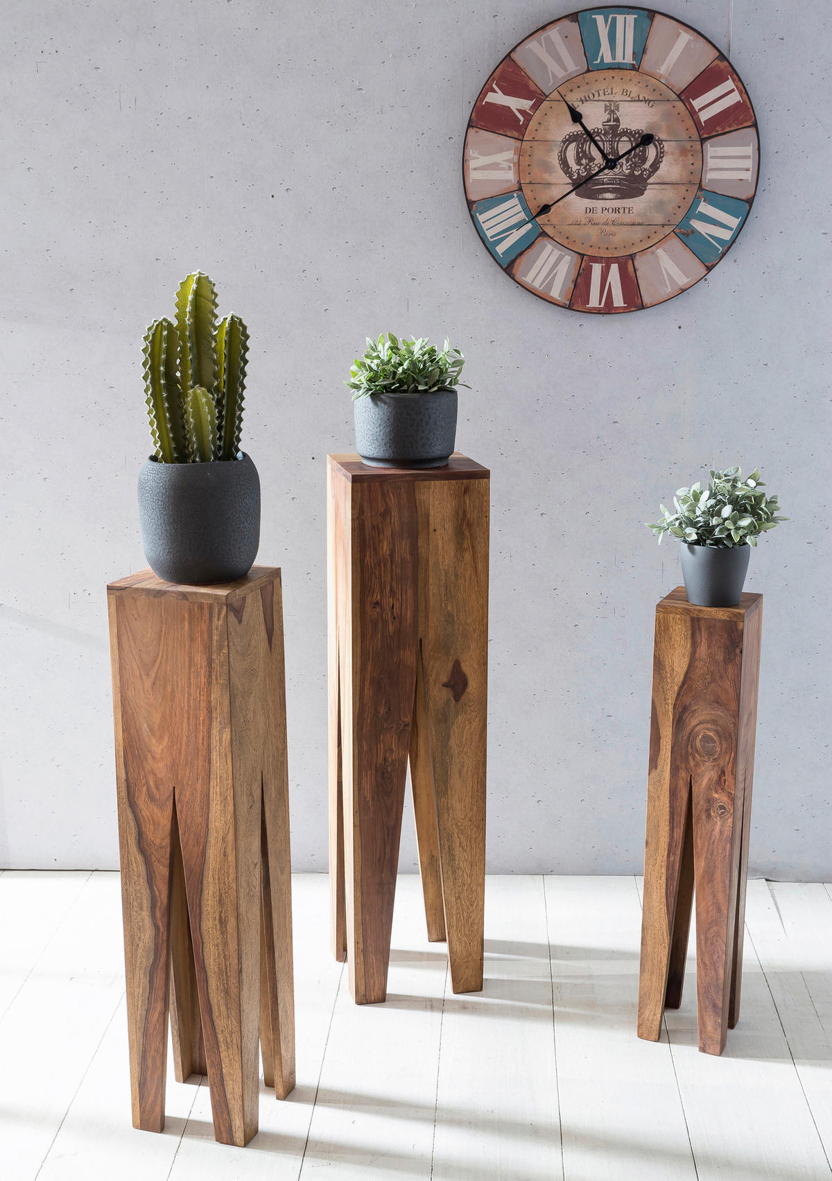 SET STOLIĆA ZA CVIJEĆE - boje bagrema, Design, drvo - MID.YOU